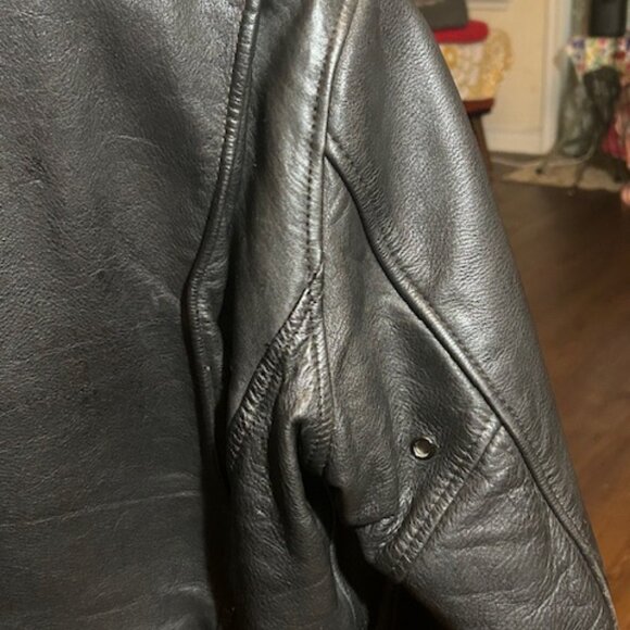 Rare 1970s Harley Davidson Leather Jacket with Spleen Guard/Belt SZ. 40 - Picture 4 of 16